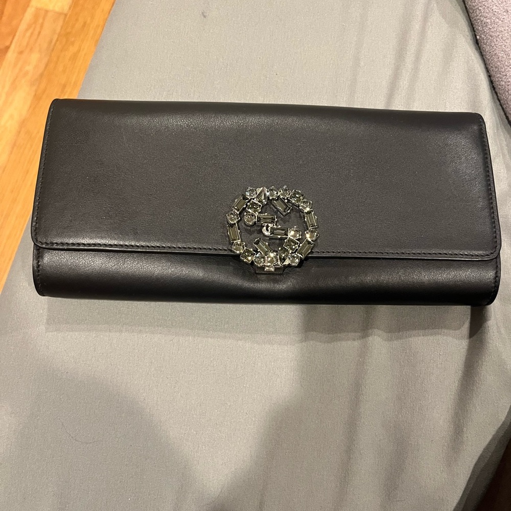 Authentic Gucci crystal clutch